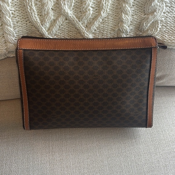 Celine Brown and Tan Vintage Pouch - Picture 3 of 10
